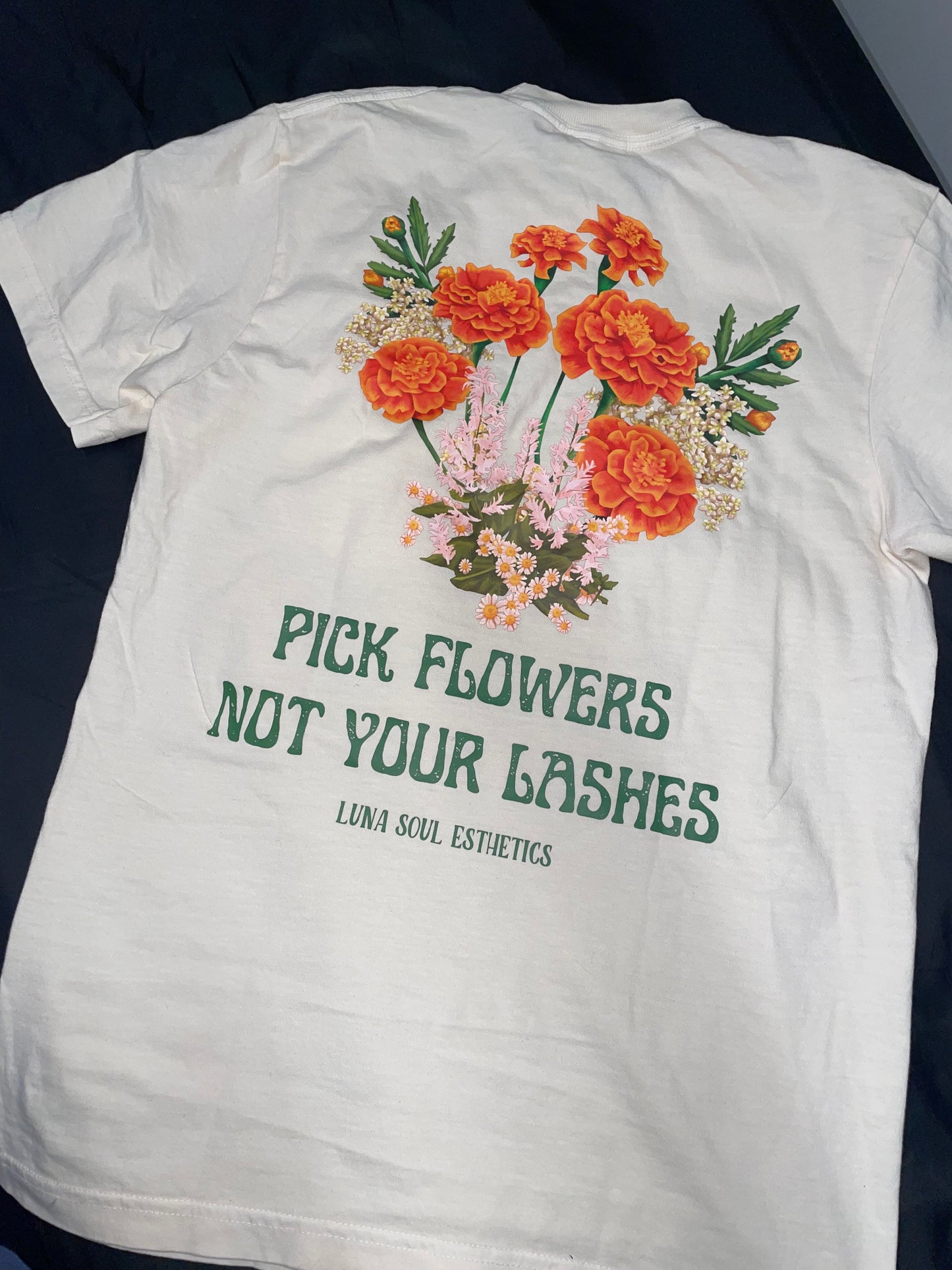 Pick Flowers Not Lashes Tee