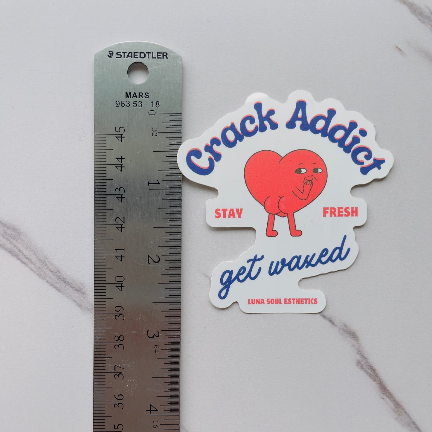 (Booty) Crack Addict Wax Sticker