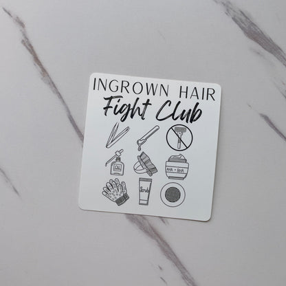 Ingrown Hair Fight Club Sticker